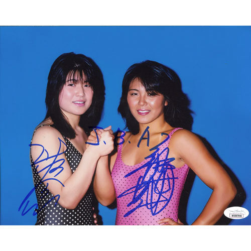 Jumping Bomb Angels Blue BG 8 x 10 Promo - JSA DUAL AUTOGRAPHED