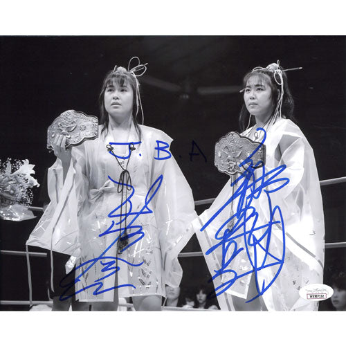 Jumping Bomb Angels B & W Titles 8 x 10 Promo - JSA DUAL AUTOGRAPHED