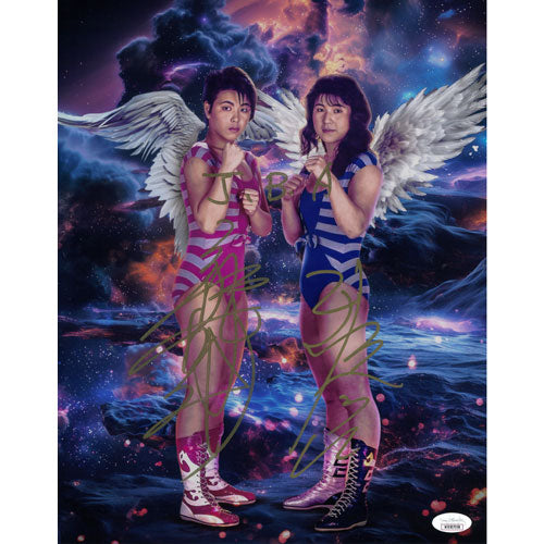 Jumping Bomb Angels AsylumGFX METALLIC 11 x 14 Poster - JSA DUAL AUTOGRAPHED