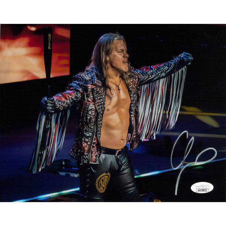 Chris Jericho Ocho Entrance METALLIC 8 x 10 Promo - JSA AUTOGRAPHED