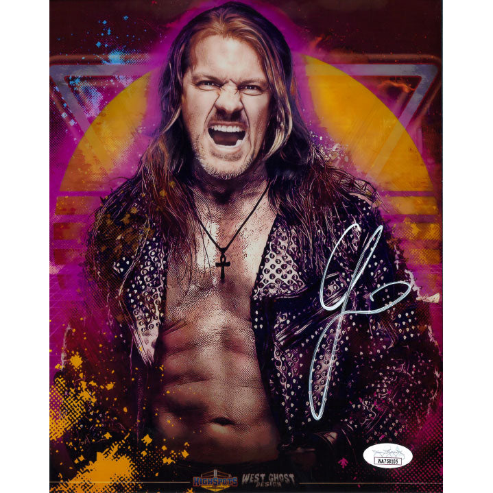 Chris Jericho WGD Ocho METALLIC 8 x 10 Promo - JSA AUTOGRAPHED