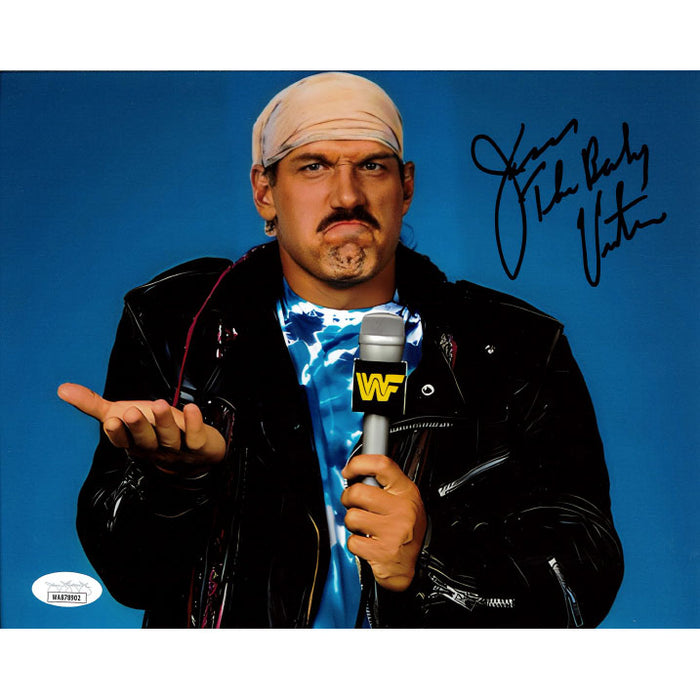 Jesse Ventura Microphone 8 x 10 Promo - JSA AUTOGRAPHED