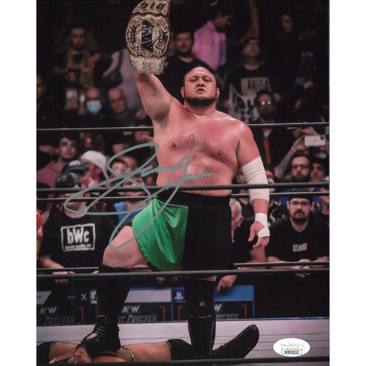 Samoa Joe Triple B 8 x 10 Promo - JSA AUTOGRAPHED