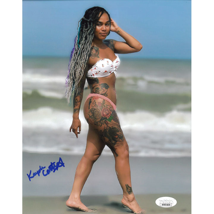 Kayden Carter Standing on Beach 8 x 10 Promo - JSA AUTOGRAPHED