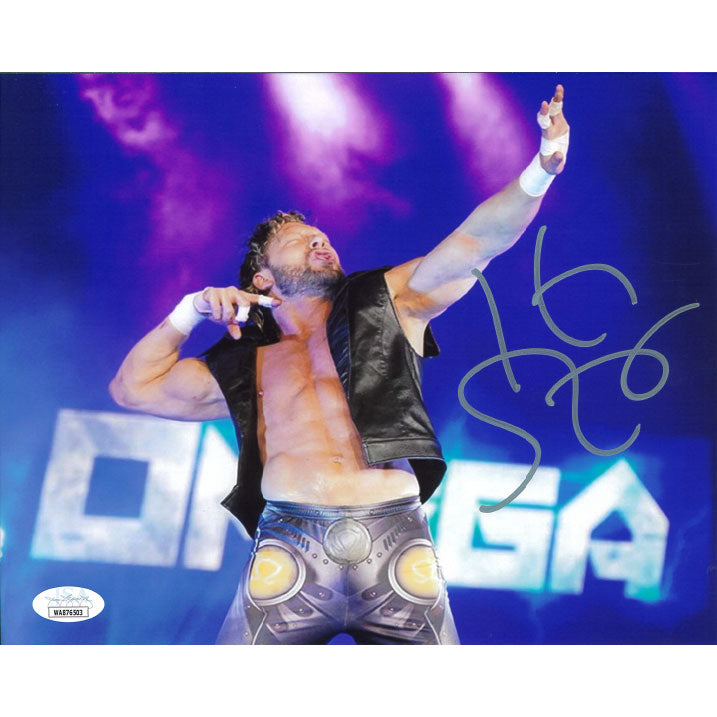 Kenny Omega Black Vest 8 x 10 Promo - JSA AUTOGRAPHED