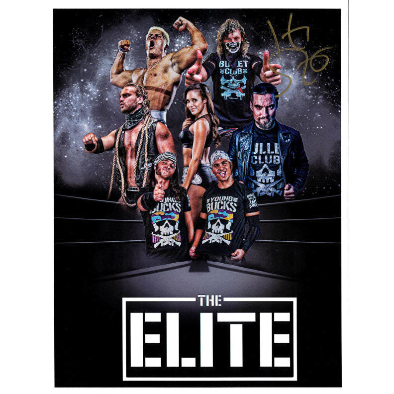 Kenny Omega Elite Collage 8.5 x 11 Promo AUTOGRAPHED Highspots