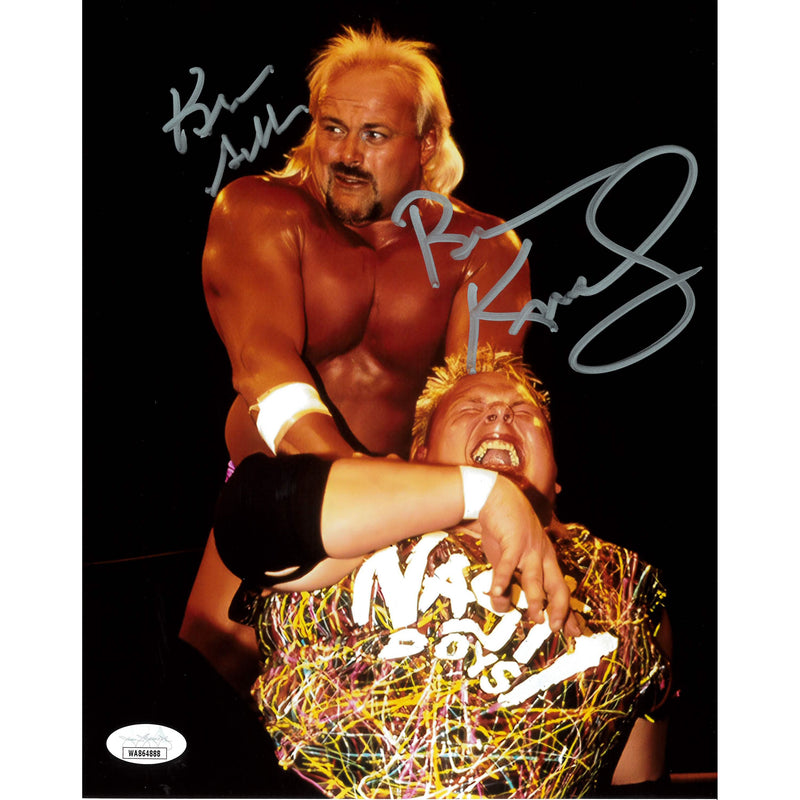 Kevin Sullivan vs Brian Knobbs 8 x 10 Promo - JSA DUAL AUTOGRAPHED