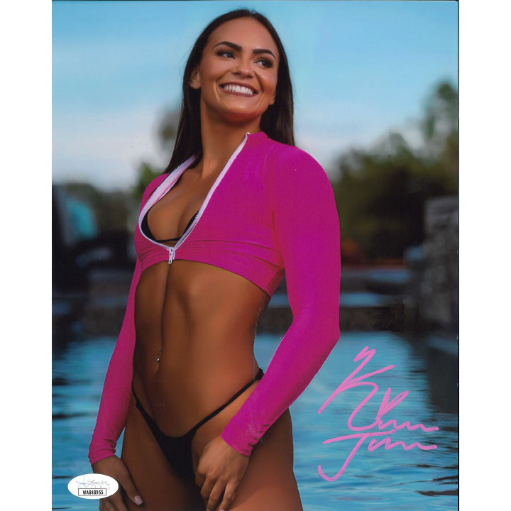 Kiana James Pink Wetsuit 8 x 10 Promo - JSA AUTOGRAPHED
