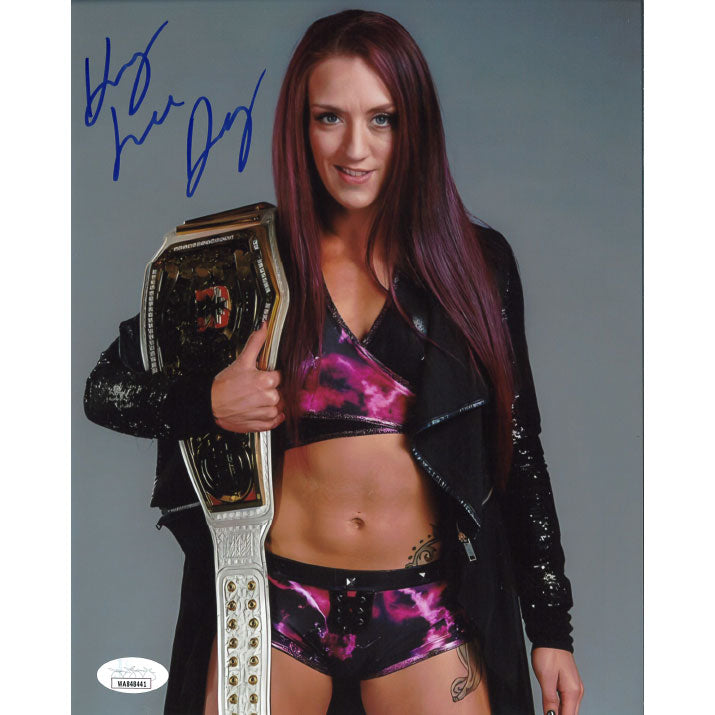 Kay Lee Ray UK Title 8 x 10 Promo - JSA AUTOGRAPHED