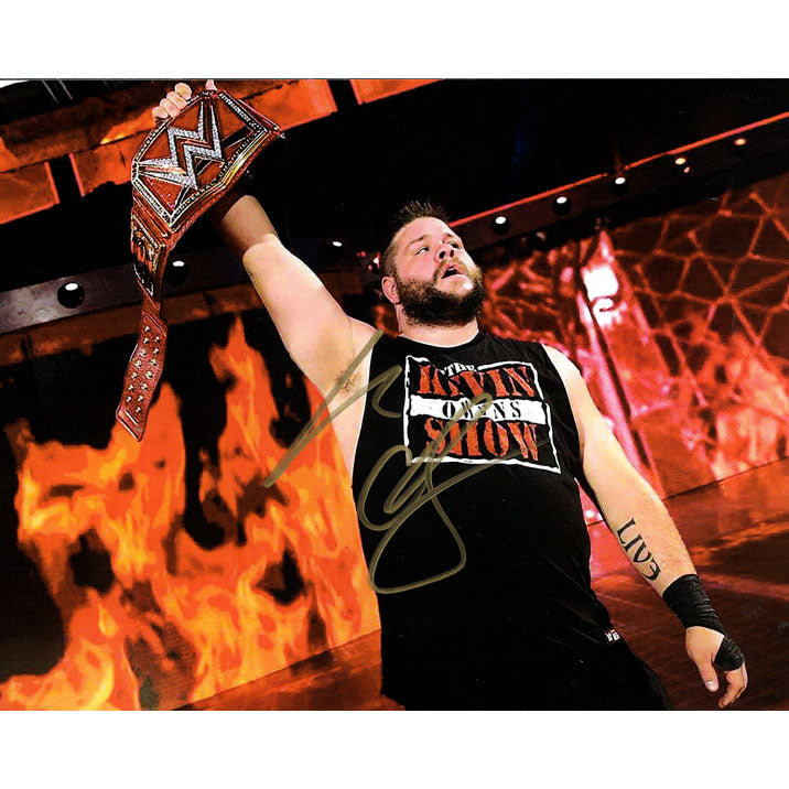 Kevin Owens Title Up 8 x 10 Promo - JSA AUTOGRAPHED