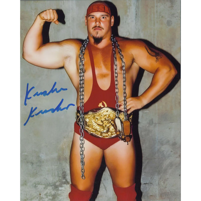Krusher Khruschev Pose 8 x 10 Promo - AUTOGRAPHED