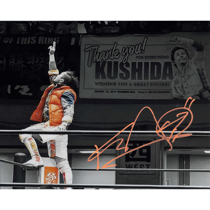 Kushida Thank You METALLIC 8 x 10 Promo - AUTOGRAPHED