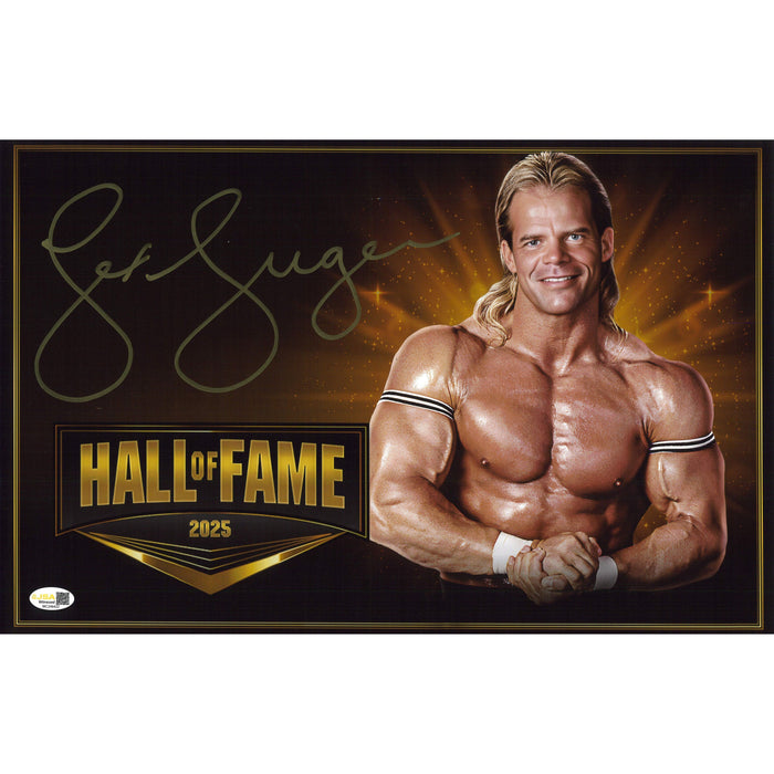 Lex Luger UPDATED HOF 11x17 - JSA AUTOGRAPHED