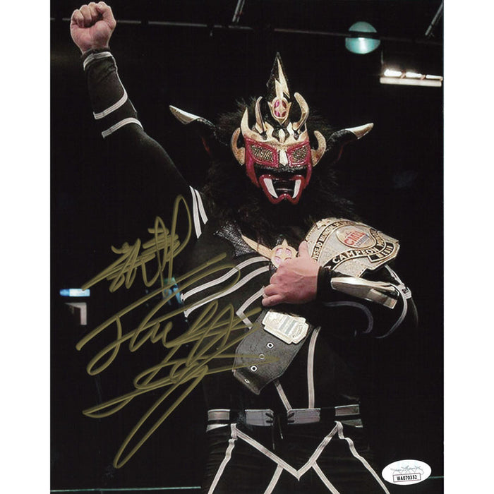 Jushin Liger CMLL Title 8 x 10 Promo - JSA AUTOGRAPHED