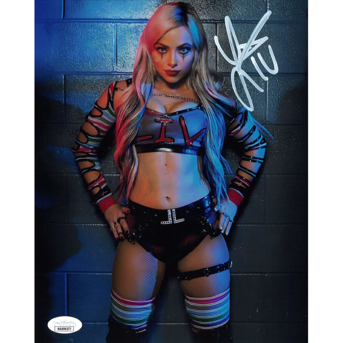 Liv Morgan Concrete Wall BG METALLIC 8 x 10 Promo - JSA AUTOGRAPHED