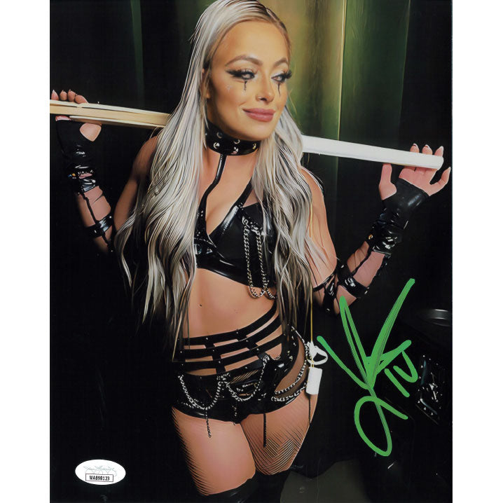 Liv Morgan Kendo Stick METALLIC 8 x 10 Promo - JSA AUTOGRAPHED