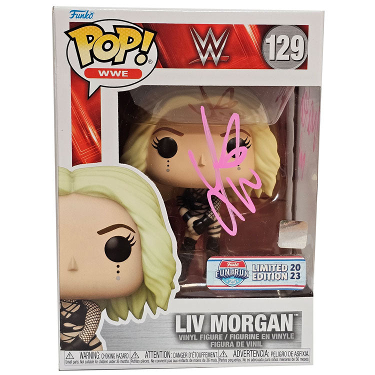 Liv Morgan Funko Pop # 129 Figure - JSA AUTOGRAPHED