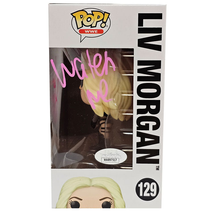 Liv Morgan Funko Pop # 129 Figure - JSA AUTOGRAPHED