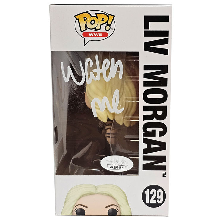 Liv Morgan Funko Pop # 129 Figure - JSA AUTOGRAPHED