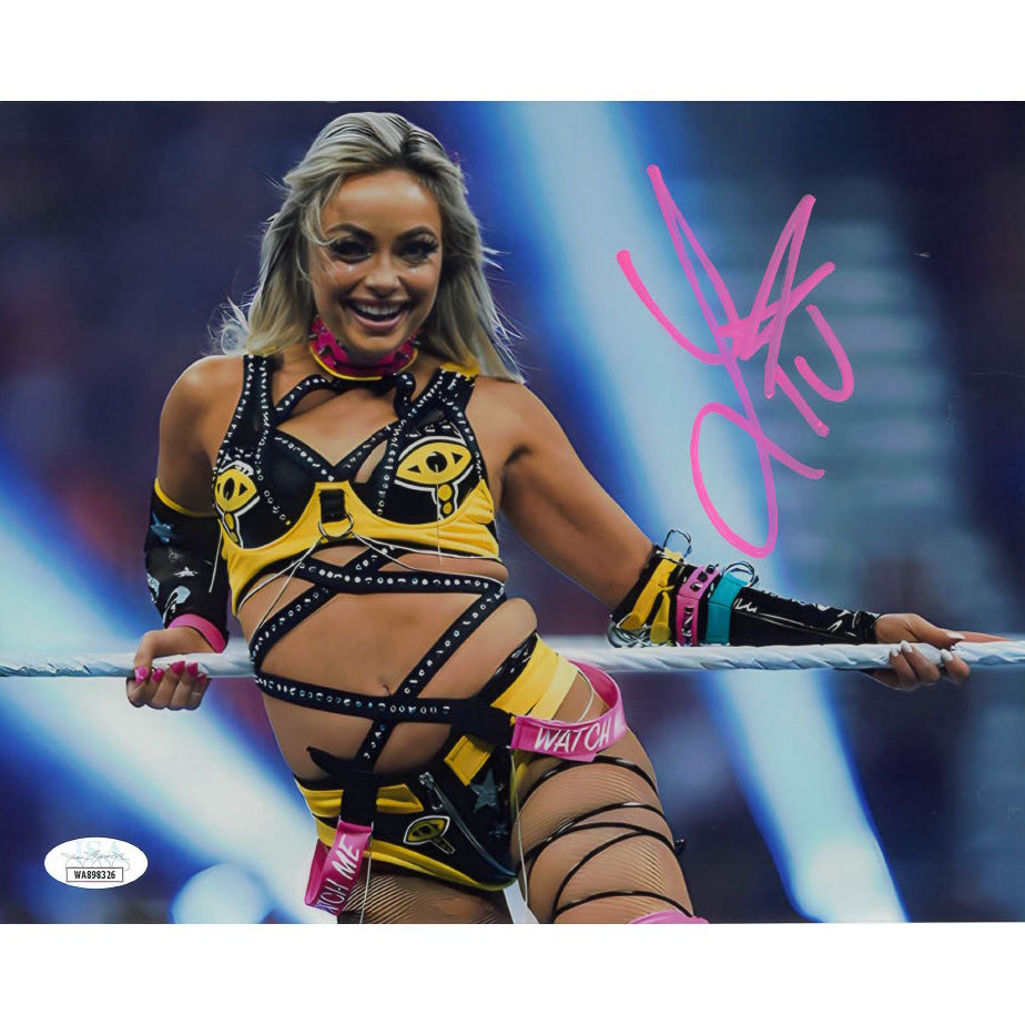 Liv Morgan Yellow & Black Gear METALLIC 8 x 10 Promo