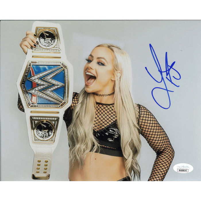 Liv Morgan SD Title White BG METALLIC 8 x 10 Promo - JSA AUTOGRAPHED