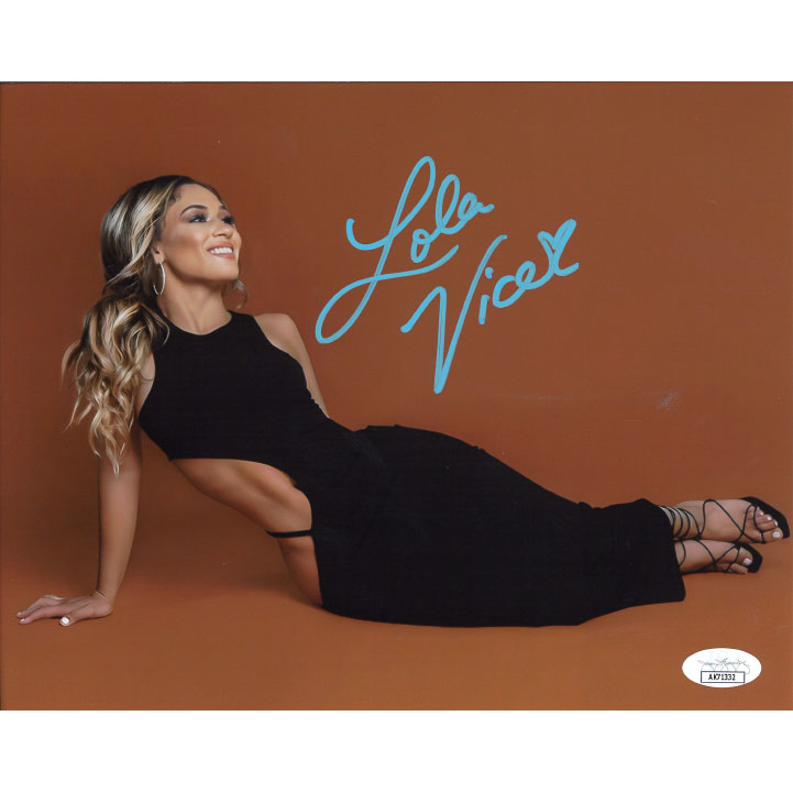Lola Vice Black Dress 8 x 10 Promo - JSA AUTOGRAPHED