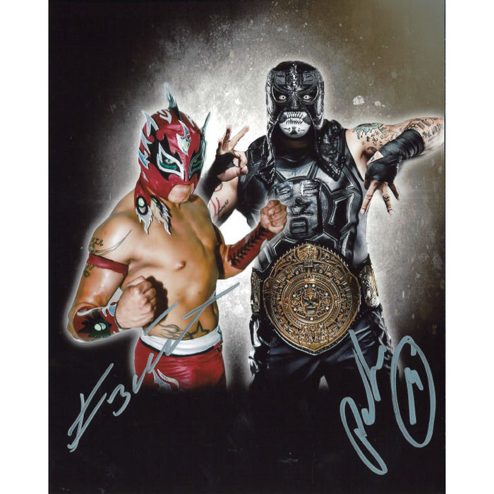 Lucha Brothers LU 8 x 10 Promo - DUAL AUTOGRAPHED