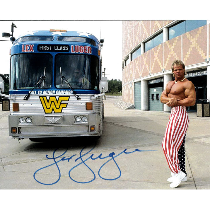 Lex Luger Express 8 x 10 Promo - AUTOGRAPHED