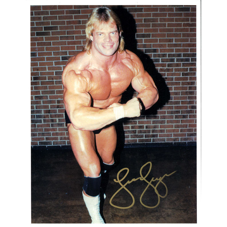 Lex Luger NWA Flex 8.5 x 11 Promo - AUTOGRAPHED