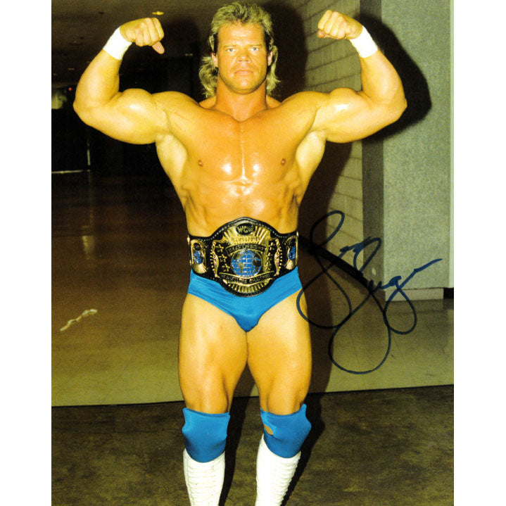 Lex Luger Title Pose 8 x 10 Promo - AUTOGRAPHED