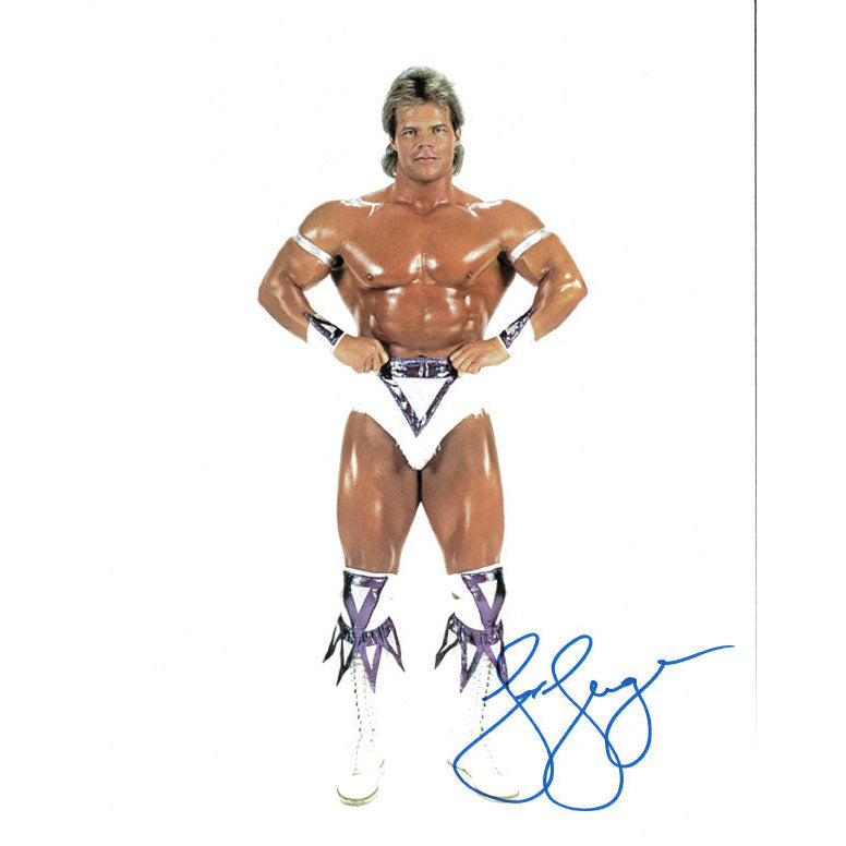 Lex Luger White BG 8.5 x 11 Promo - AUTOGRAPHED