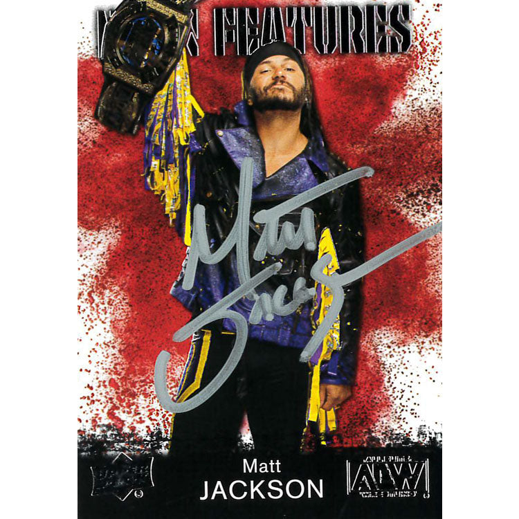 Matt Jackson AEW Upper Deck Main Features Trading Card - Autographed