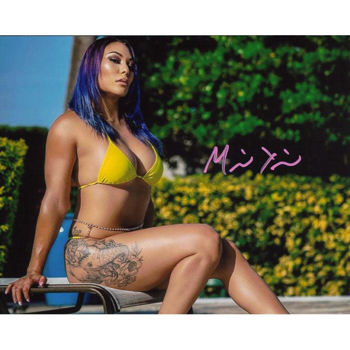 Mia Yim Yellow Bikini 8 x 10 Promo AUTOGRAPHED — Highspots
