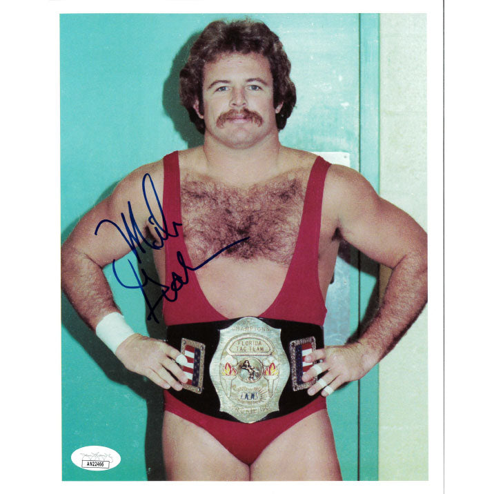 Mike Graham Florida Tag Title 8 x 10 Promo - JSA AUTOGRAPHED