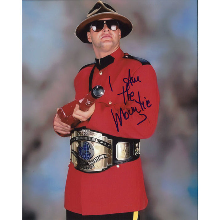 The Mountie IC Title 8 x 10 Promo - AUTOGRAPHED