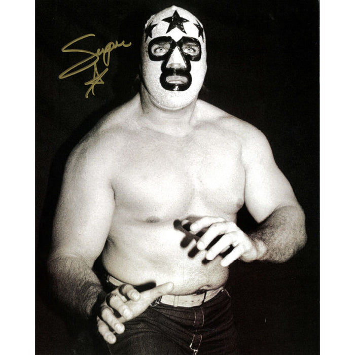 Masked Superstar B & W Grapple 8 x 10 Promo - AUTOGRAPHED