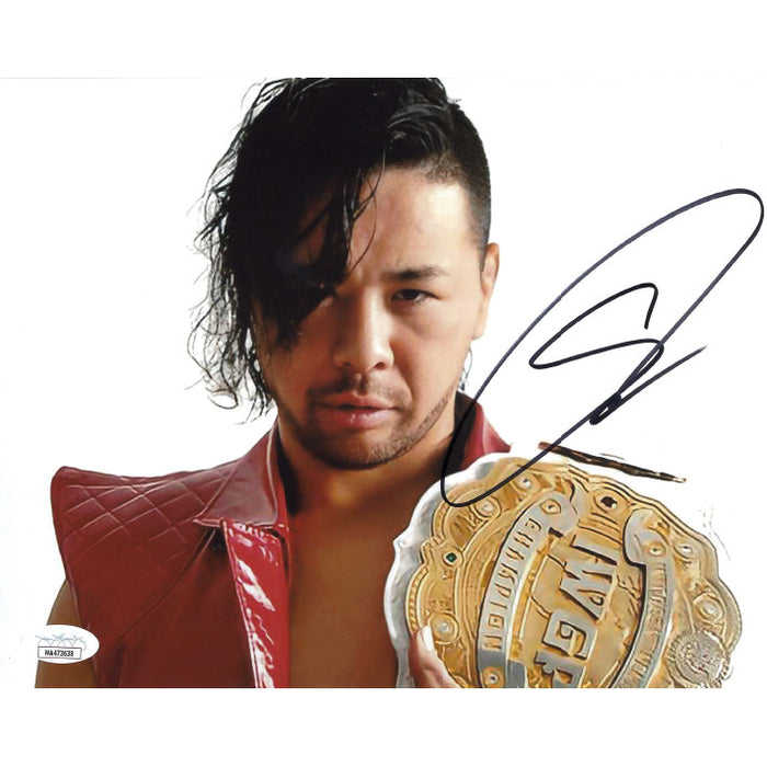 Shinsuke Nakamura IWGP IC Champ 8 x 10 Promo - JSA AUTOGRAPHED
