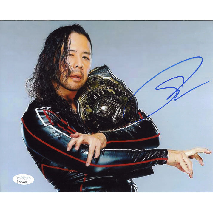 Shinsuke Nakamura IC Title LS 8 x 10 Promo - JSA AUTOGRAPHED
