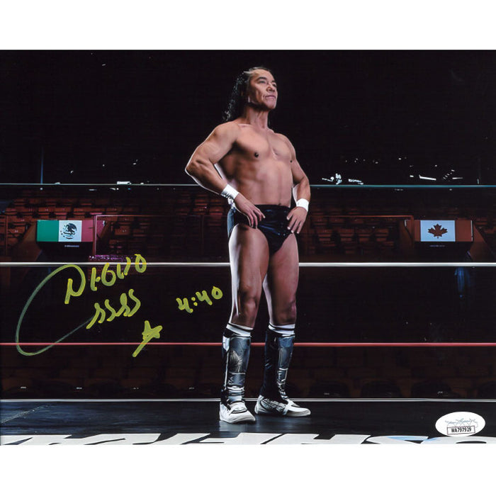 Negro Casas In Ring 8 x 10 Promo - JSA AUTOGRAPHED