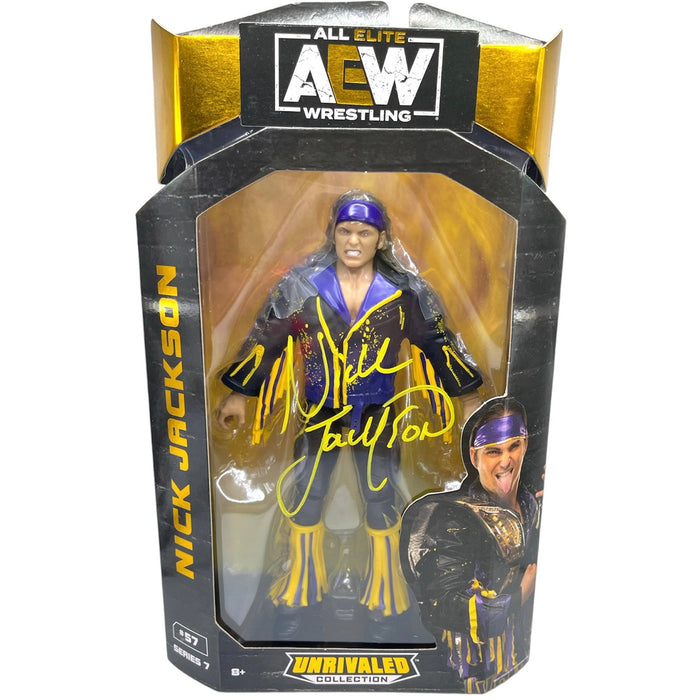 Nick Jackson AEW Unrivaled Figure Series 7 #57 - JSA Autographed