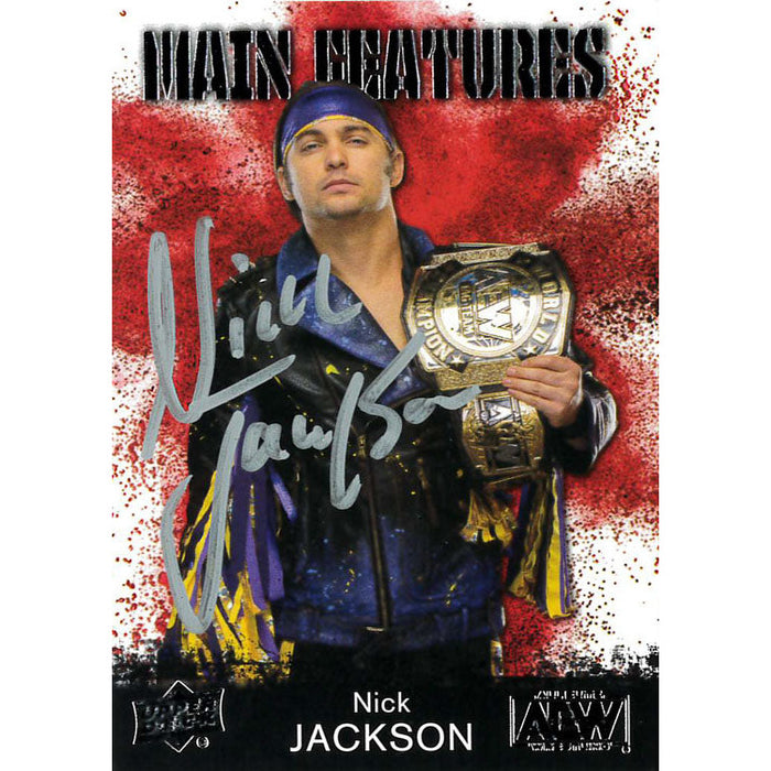 Nick Jackson AEW Upper Deck Main Features Trading Card - Autographed