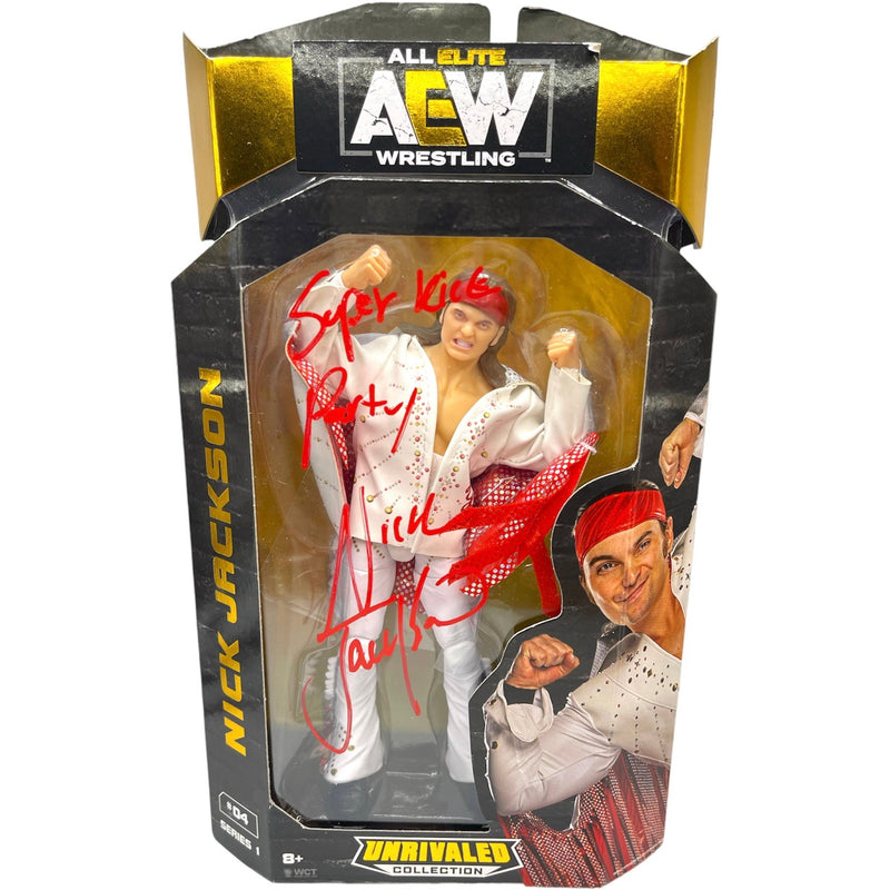 Nick Jackson AEW Unrivaled Figure Series 1 #4 "Superkick Party" - JSA Autographed