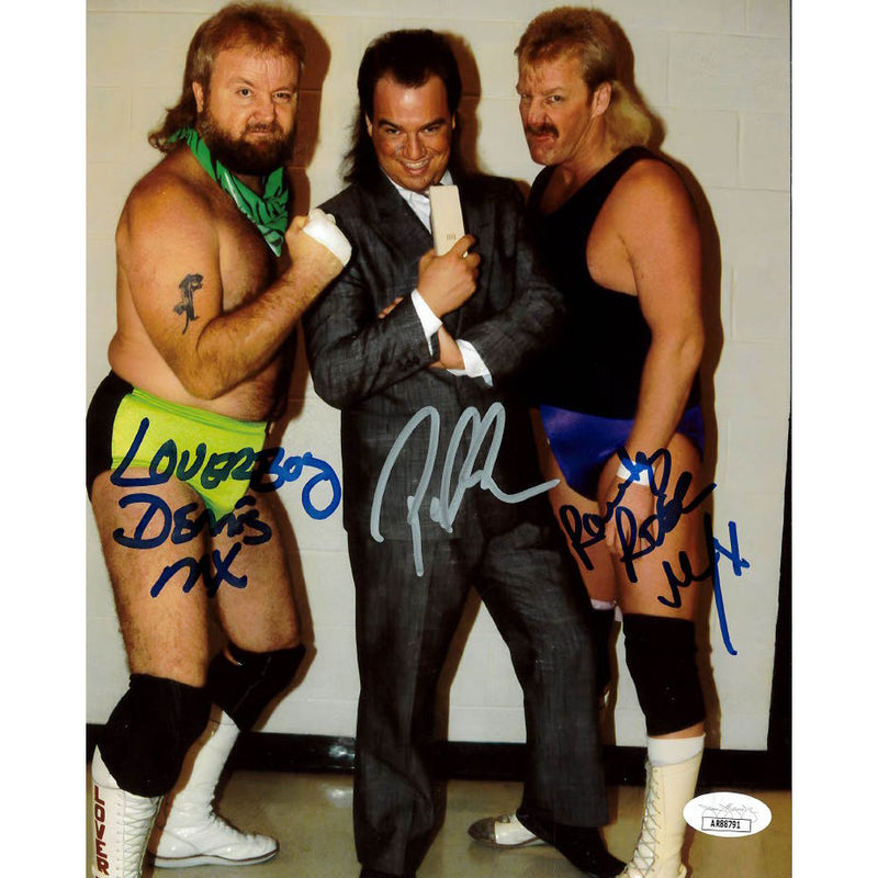 Original Midnight Express Green Bandana 8 x 10 Promo - JSA TRIPLE AUTOGRAPHED