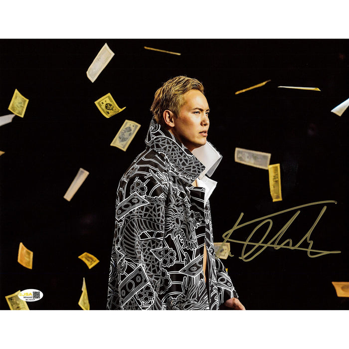 Kazuchika Okada Make it Rain 8x10& 11x14 Promo - JSA Autographed