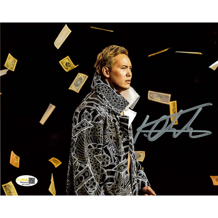 Kazuchika Okada Make it Rain 8x10& 11x14 Promo - JSA Autographed