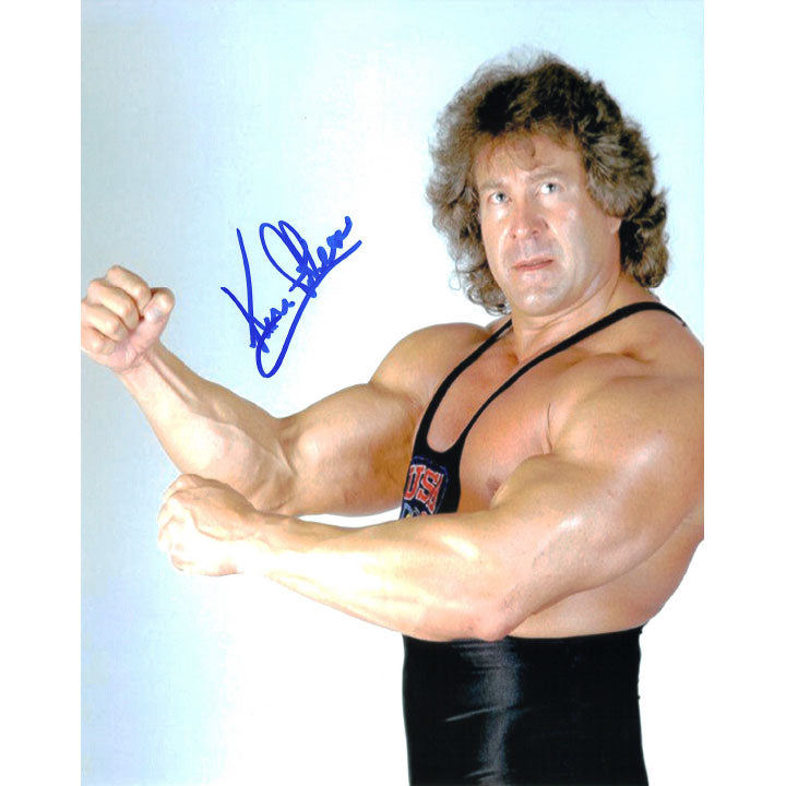 Ken Patera Double Arm Flex 8 x 10 Promo - AUTOGRAPHED