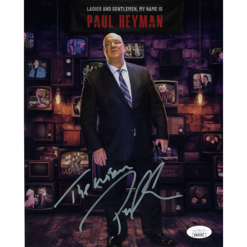 Paul Heyman AsylumGFX METALLIC 8 x 10 Promo - JSA AUTOGRAPHED