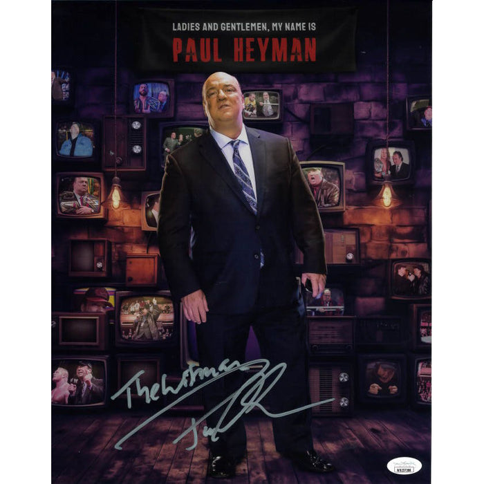 Paul Heyman AsylumGFX METALLIC 11 x 14 Poster - JSA AUTOGRAPHED