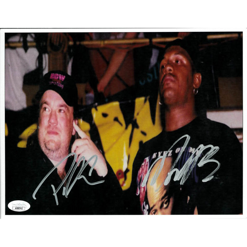 Paul Heyman & New Jack Side by Side 8 x 10 Promo - JSA DUAL AUTOGRAPHED