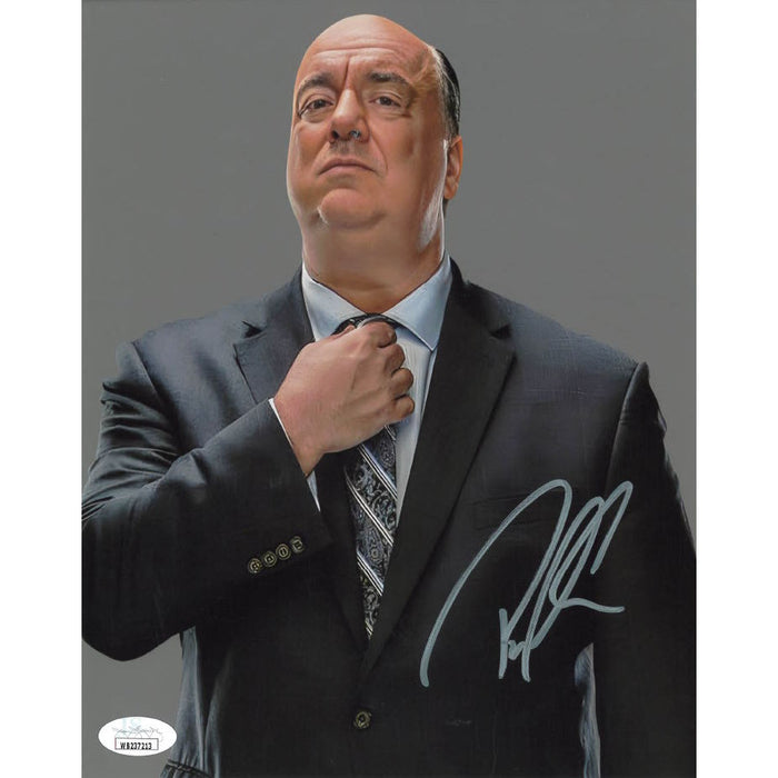 Paul Heyman Straighten Tie 8 x 10 Promo - JSA AUTOGRAPHED